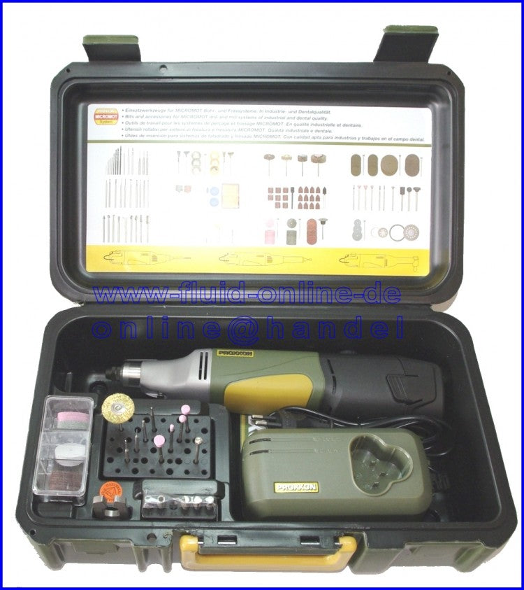 PROXXON 29800 AKKU Industrie Bohrschleifer IBS/A Set mit Akku & Ladegerät