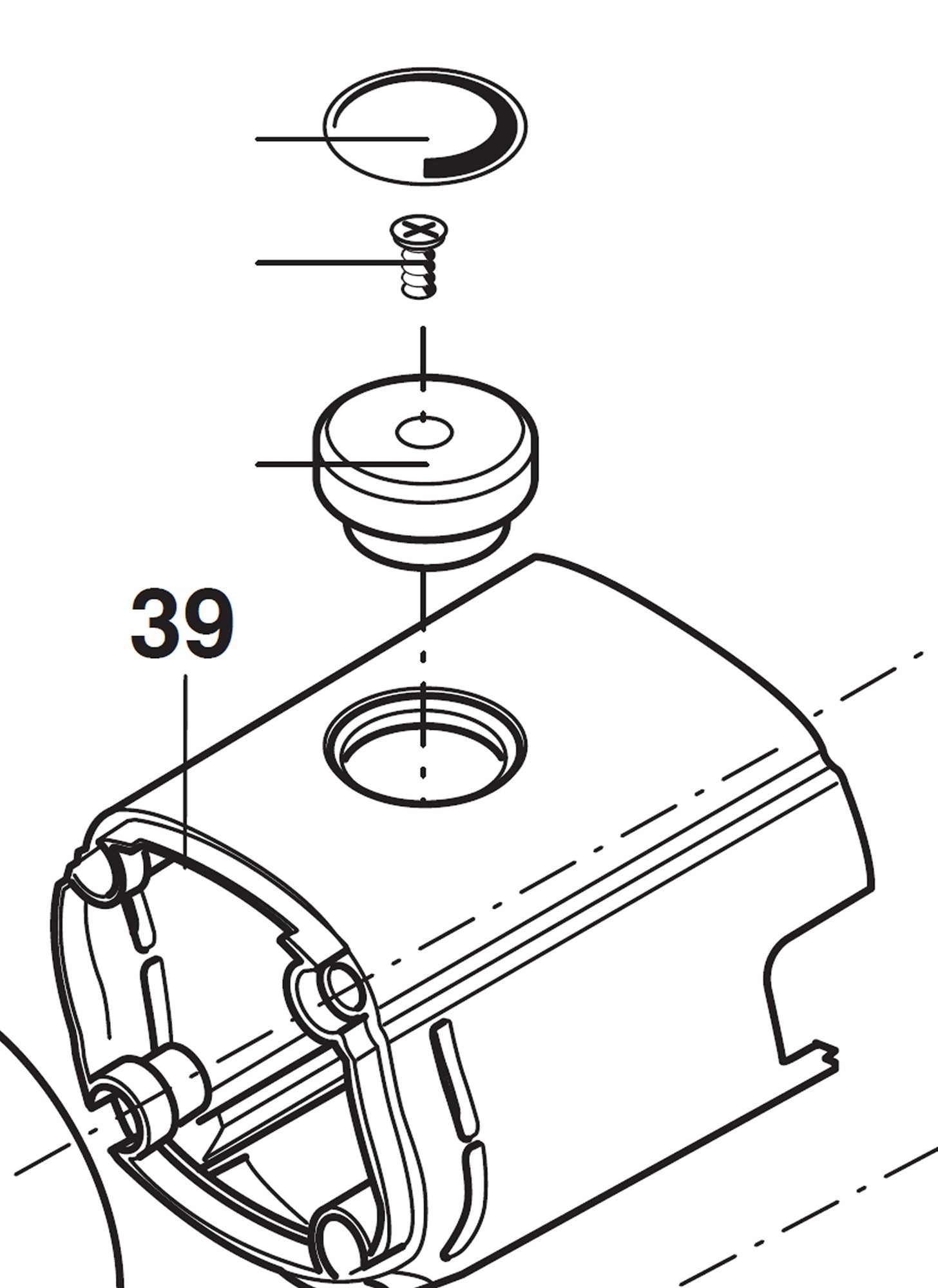 PROXXON 29810-39 Gehäusekappe für Bandschleifer BS/A
