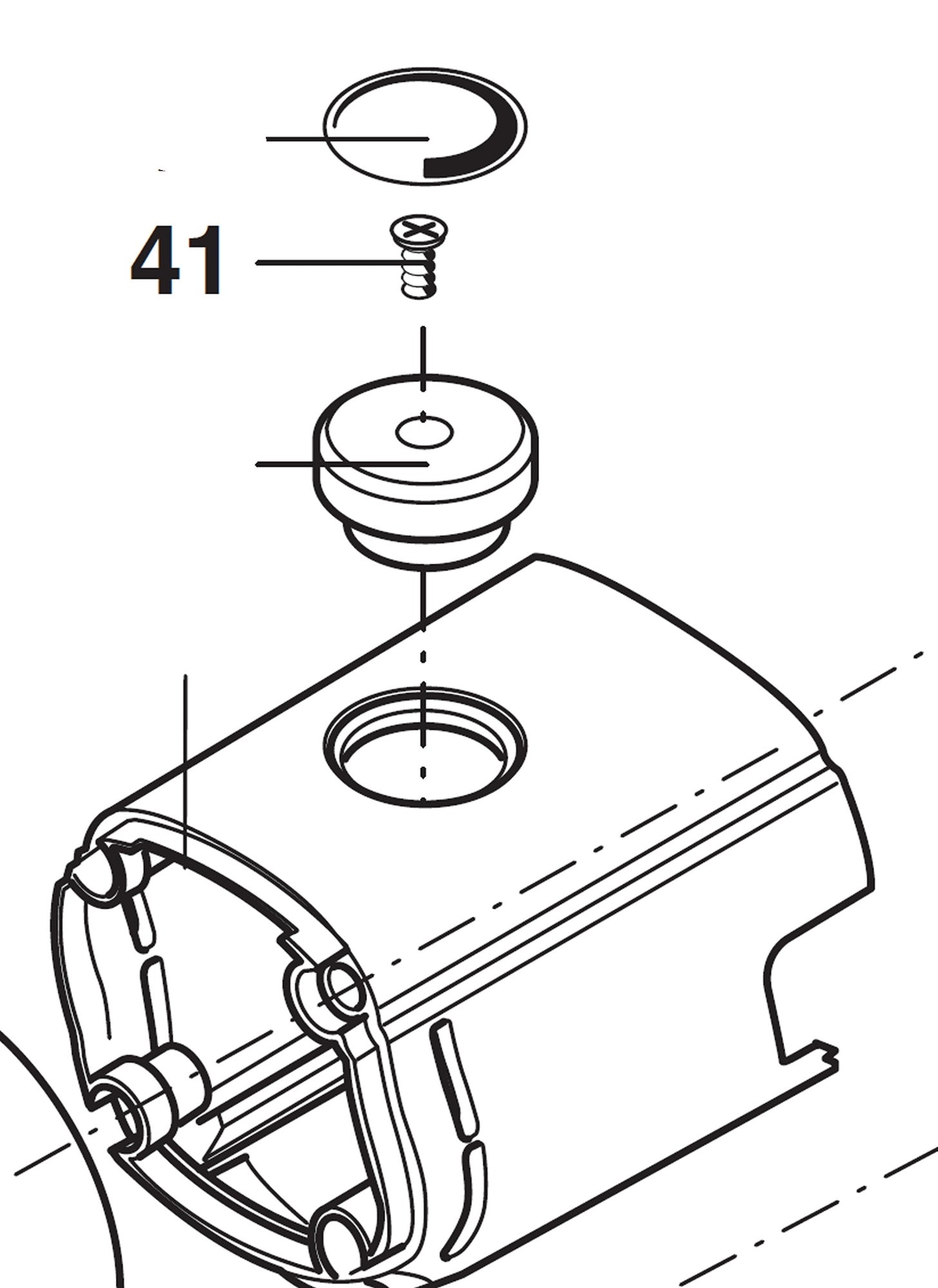 PROXXON 29810-41 Schraube zur Befestigung Drehzahlregler für Bandschleifer BS/A
