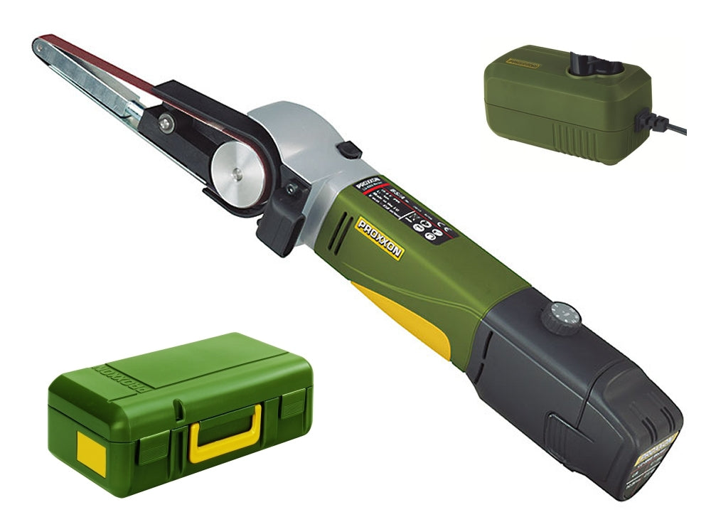 PROXXON 29810 AKKU Bandschleifer BS/A Set mit Akku & Ladegerät