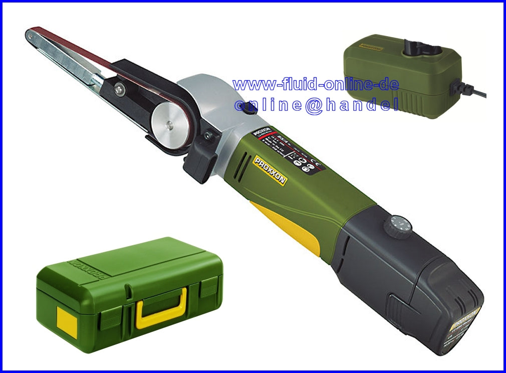 PROXXON 29810 AKKU Bandschleifer BS/A Set mit Akku & Ladegerät