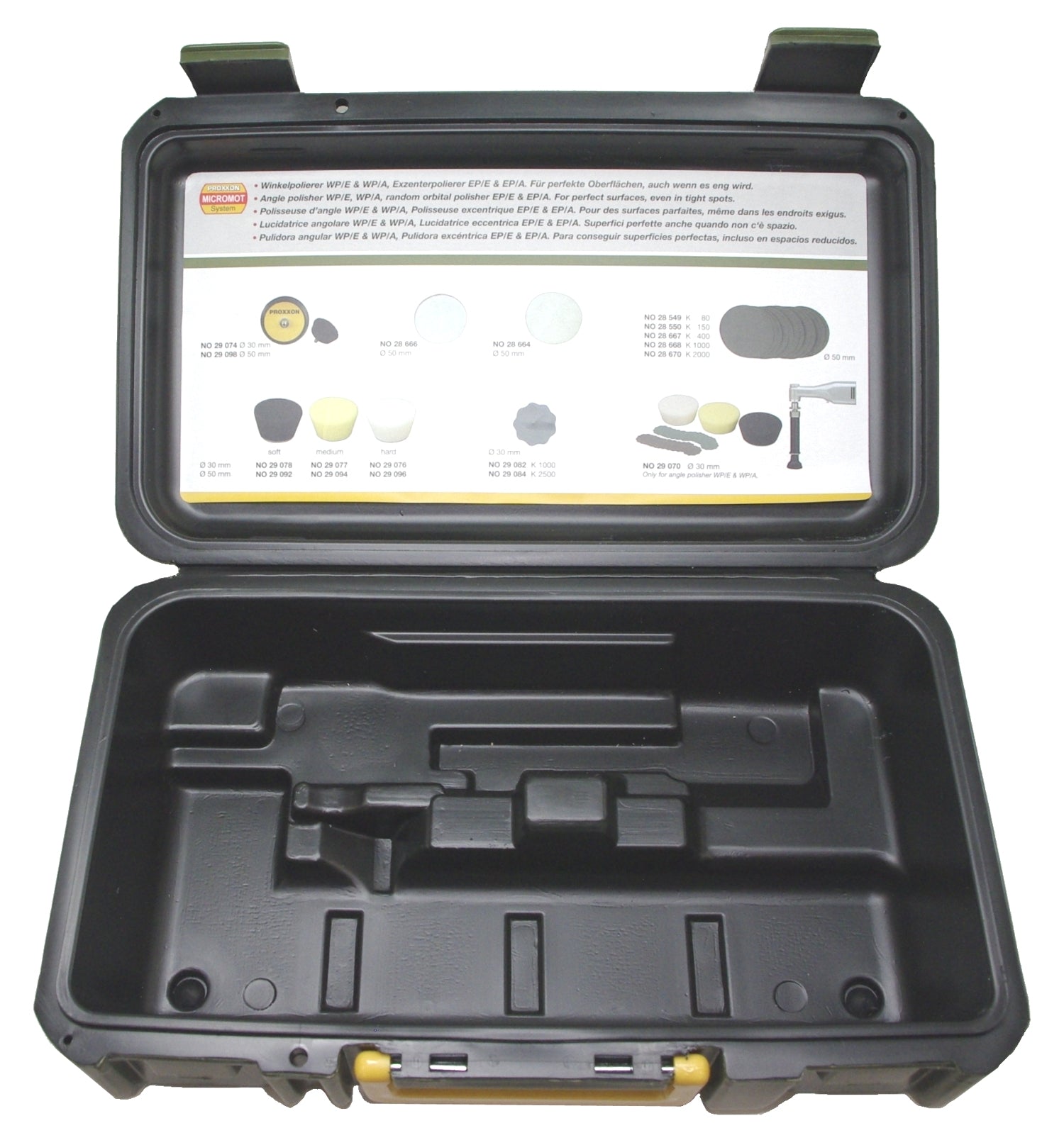 PROXXON 29820-97 Kunststoffkoffer Leerkoffer für Winkelpolierer WP/A