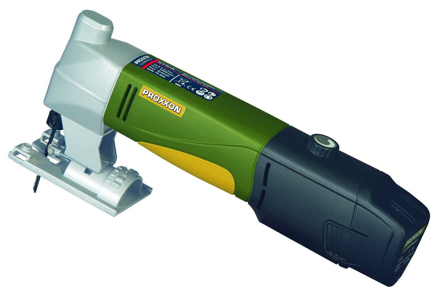 PROXXON 29855 Akku Stichsäge STS/A mit Supercut-Sägeblättern Akku Ladegerät