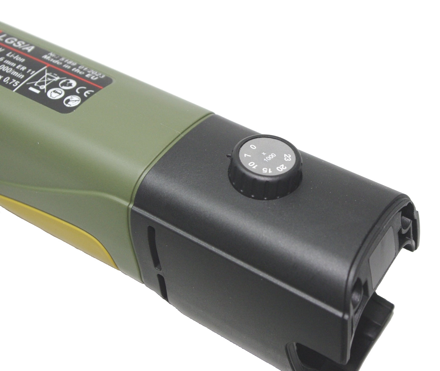 PROXXON 29862 Akku Langhals Geradschleifer LGS/A mit Edelkorund-Schleifstift OHNE Akku und Ladegerät