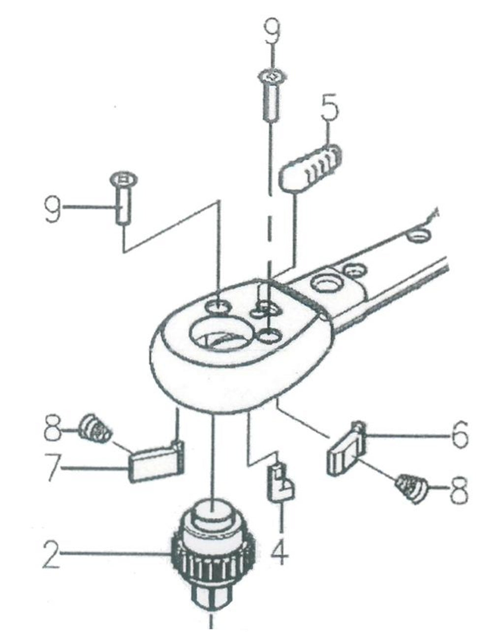 PROXXON 23350-102A Reparatursatz zu Drehmomentschlüssel MC60 ab 2010