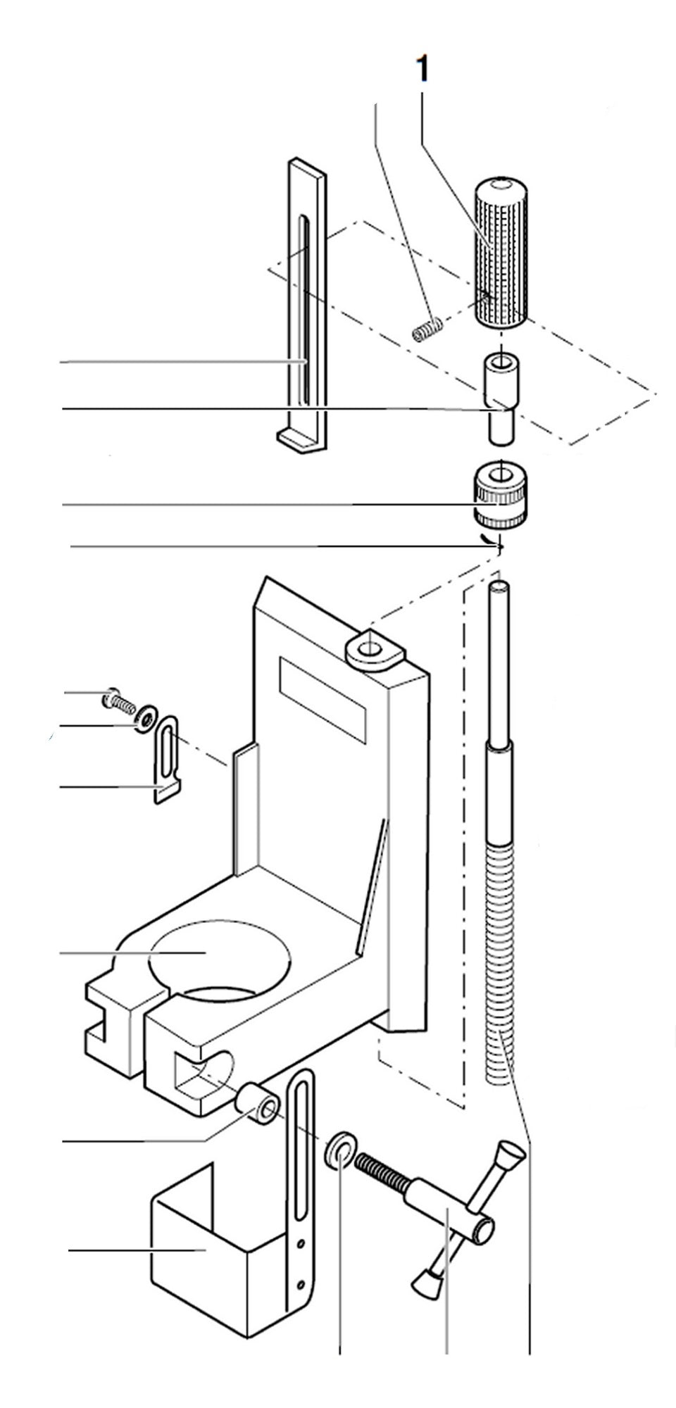 PROXXON 20000-01 Rändelgriff für Bohr- und Fräsbank BFB2000