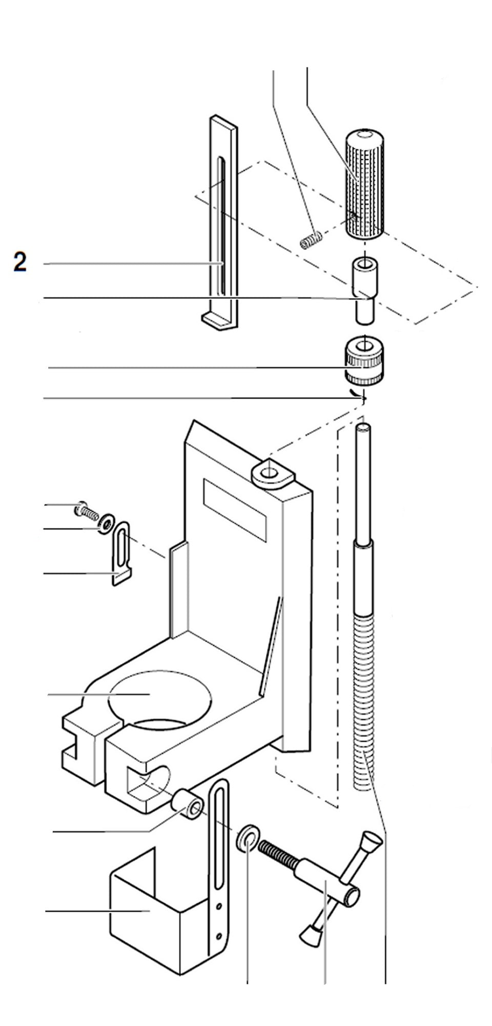 PROXXON 20000-02 Tiefenanschlag für Bohr- und Fräsbank BFB2000