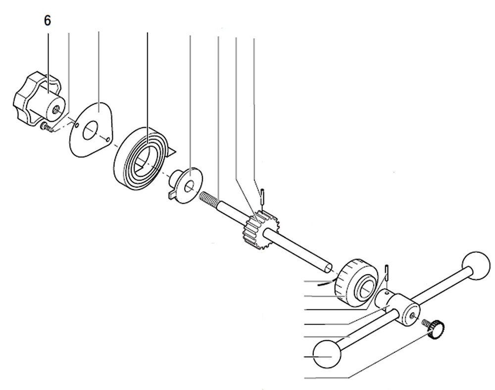 PROXXON 20000-06 Feststellschraube für Rückholfeder für Bohr- und Fräsbank BFB2000