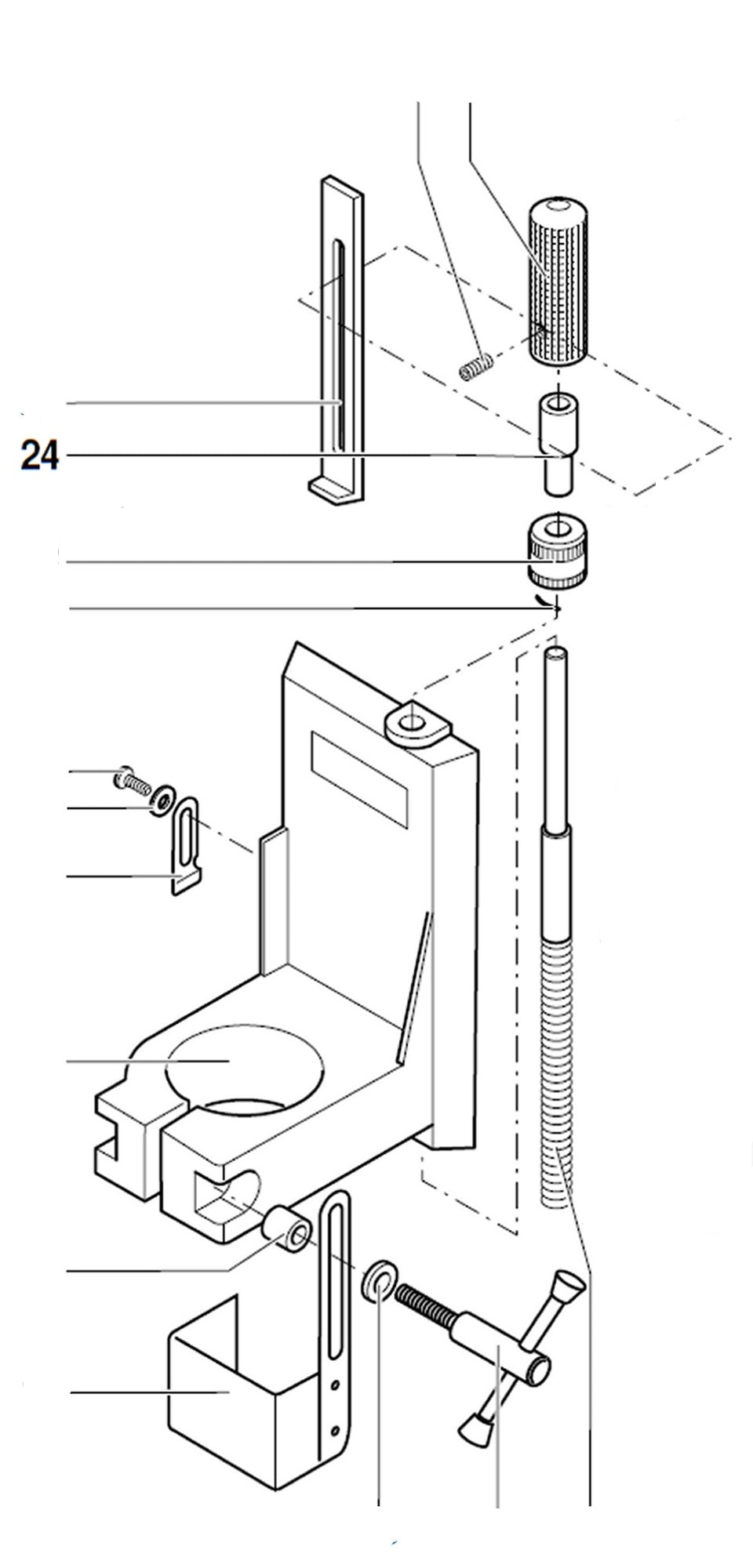 PROXXON 20000-24 Hülse für Bohr- und Fräsbank BFB2000