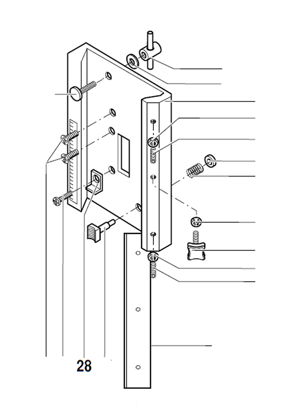 PROXXON 20000-28 Blechwinkel für Bohr- und Fräsbank BFB2000
