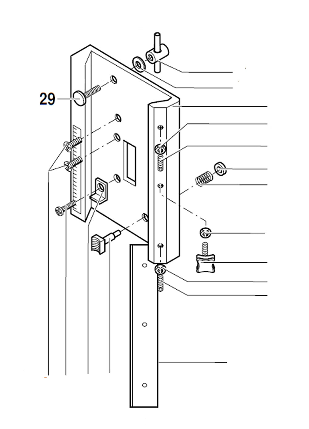 PROXXON 20000-29 Führungsschraube für Bohr- und Fräsbank BFB2000