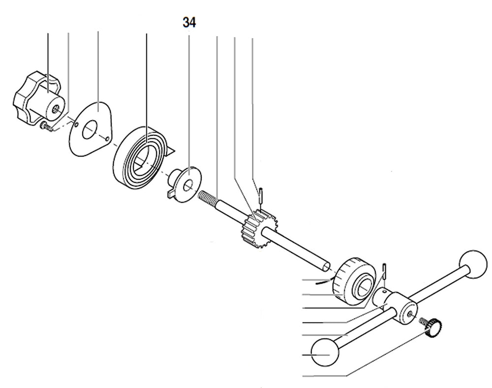 PROXXON 20000-34 Federanker für Bohr- und Fräsbank BFB2000