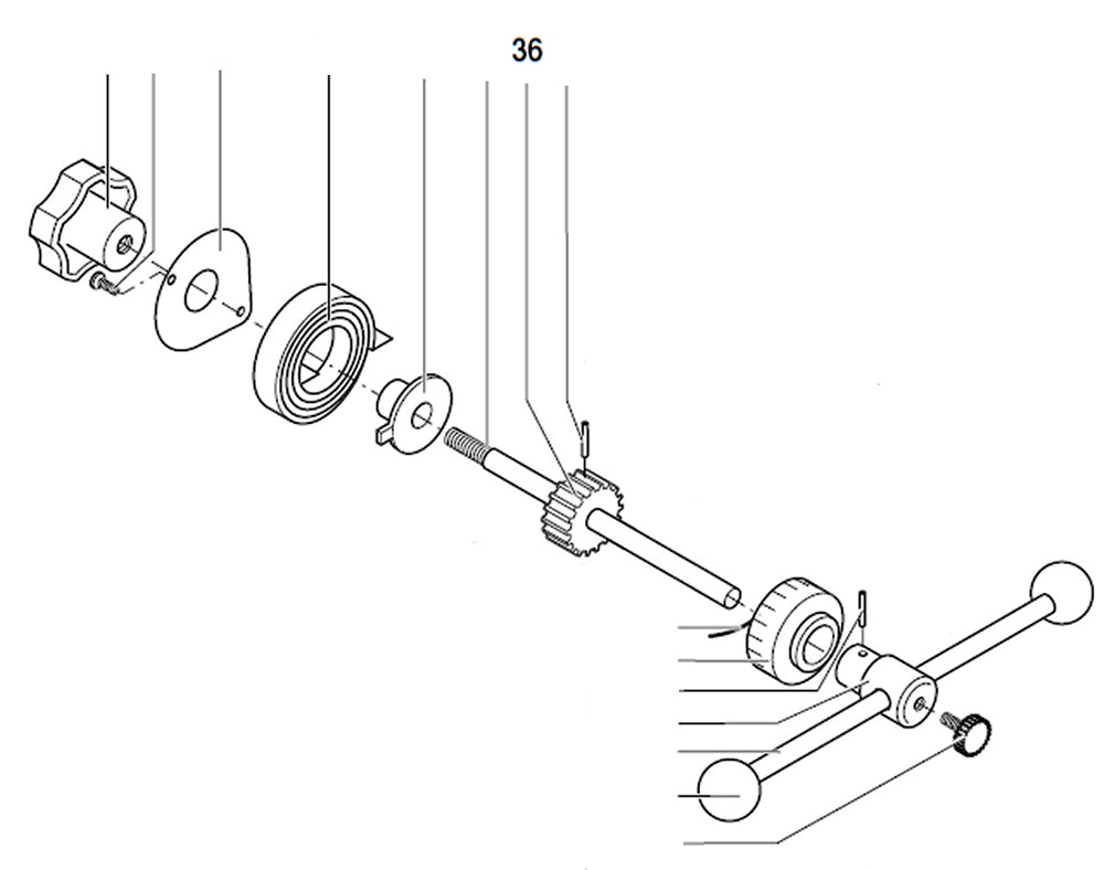 PROXXON 20000-36 Ritzel für Bohr- und Fräsbank BFB2000