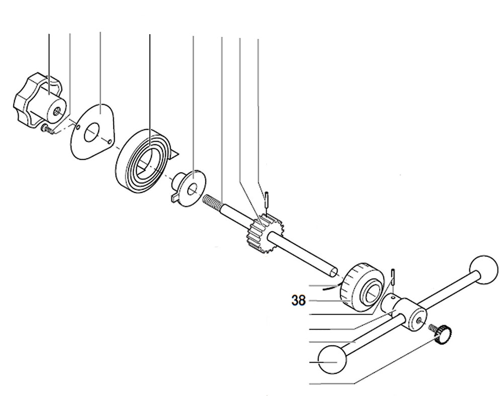 PROXXON 20000-38 Skalenring für Bohr- und Fräsbank BFB2000