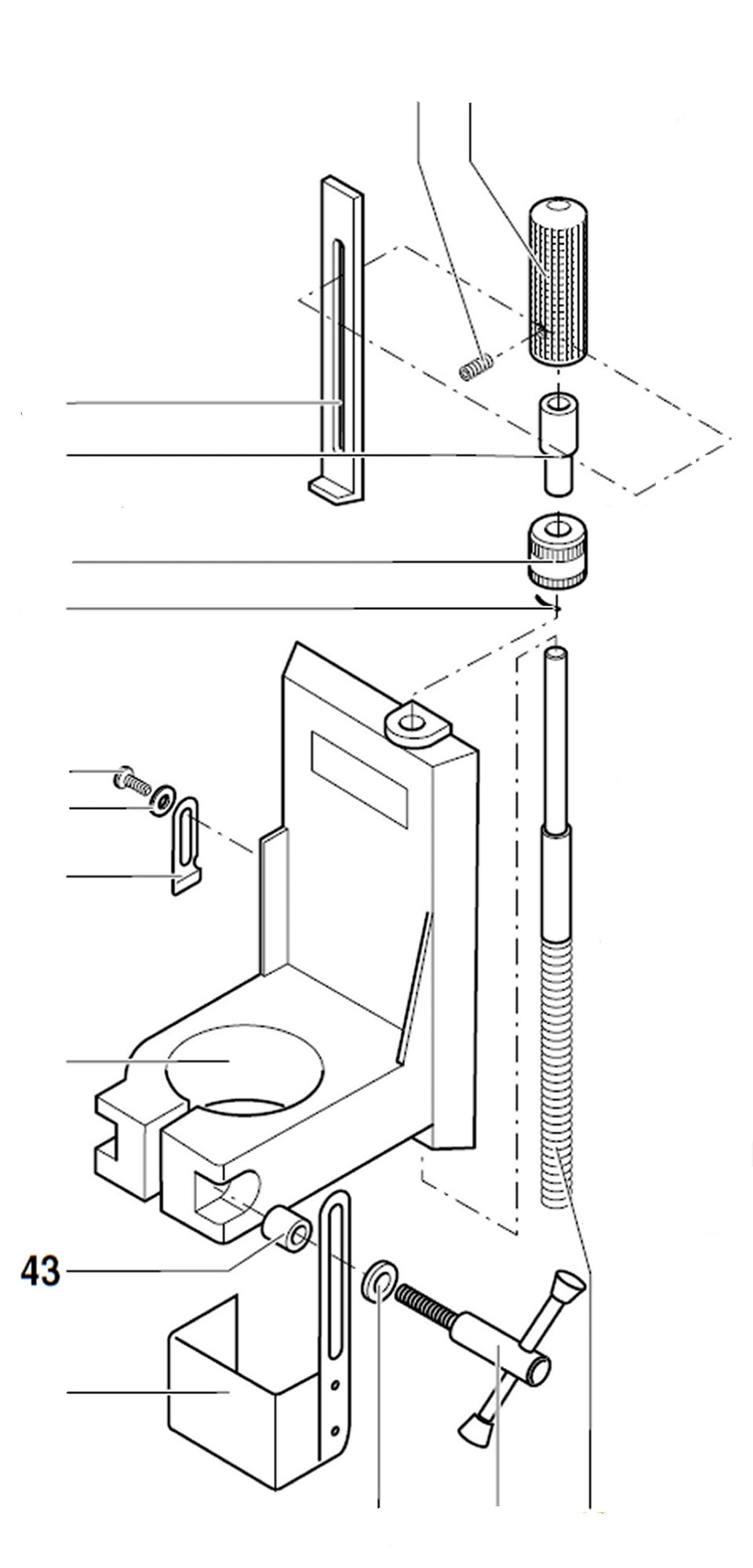 PROXXON 20000-43 Distanzhülse für Bohr- und Fräsbank BFB2000