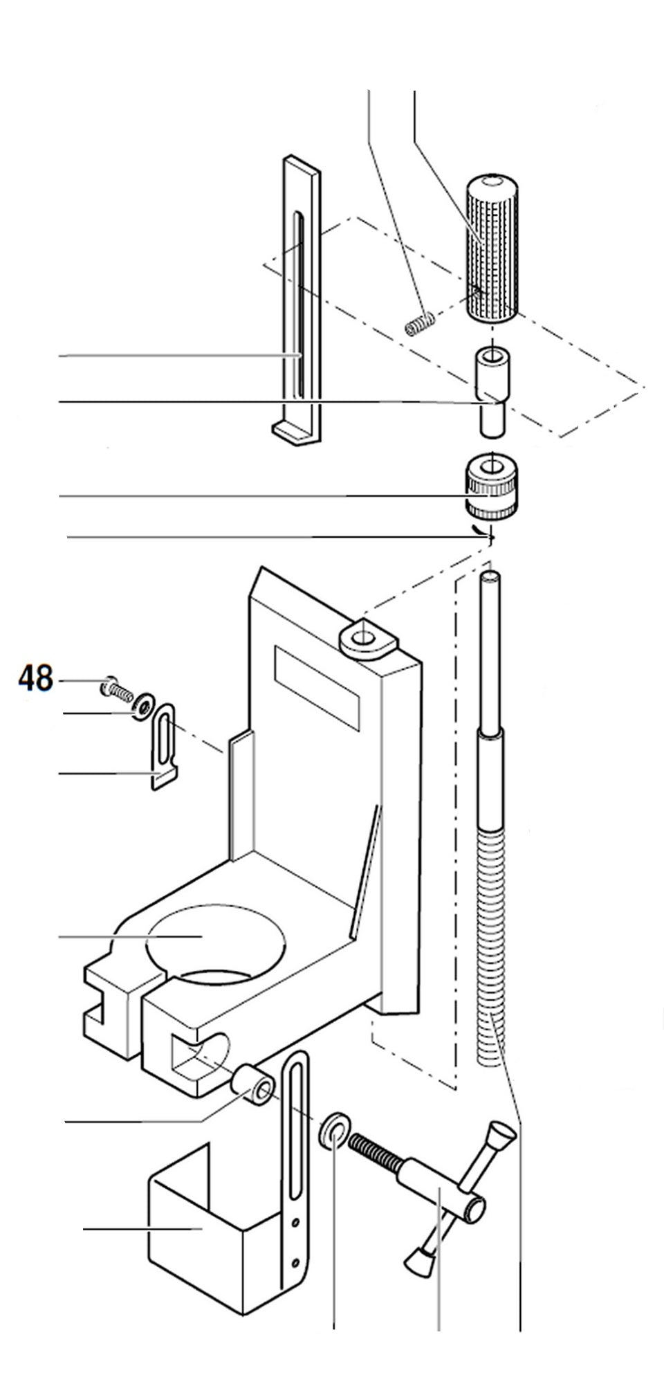 PROXXON 20000-48 Befestigungsschraube für Skalenschieber für Bohr- und Fräsbank BFB2000