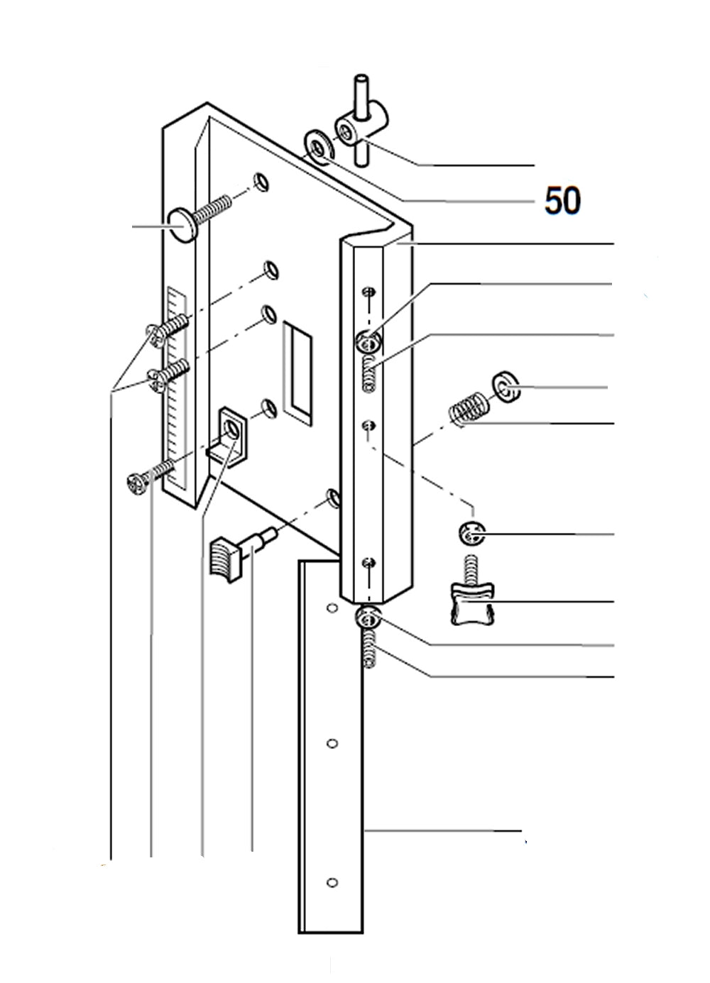 PROXXON 20000-50 Unterlegscheibe für Bohr- und Fräsbank BFB2000