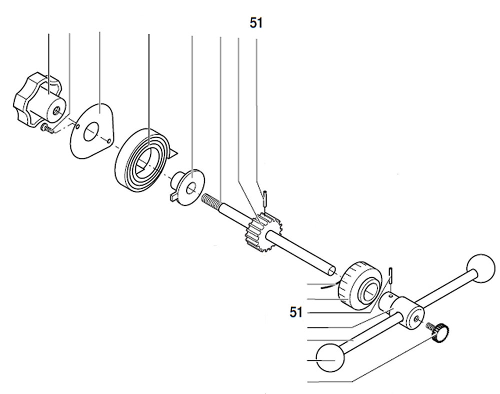 PROXXON 20000-51 Paßstift für Bohr- und Fräsbank BFB2000