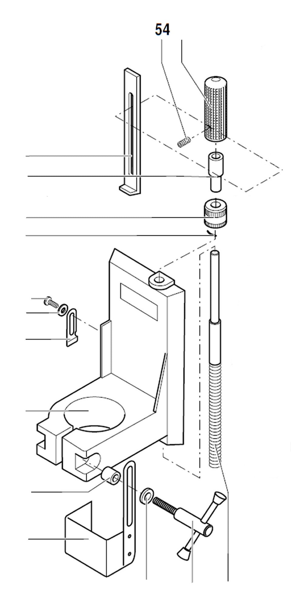 PROXXON 20000-54 Gewindestift für Bohr- und Fräsbank BFB2000