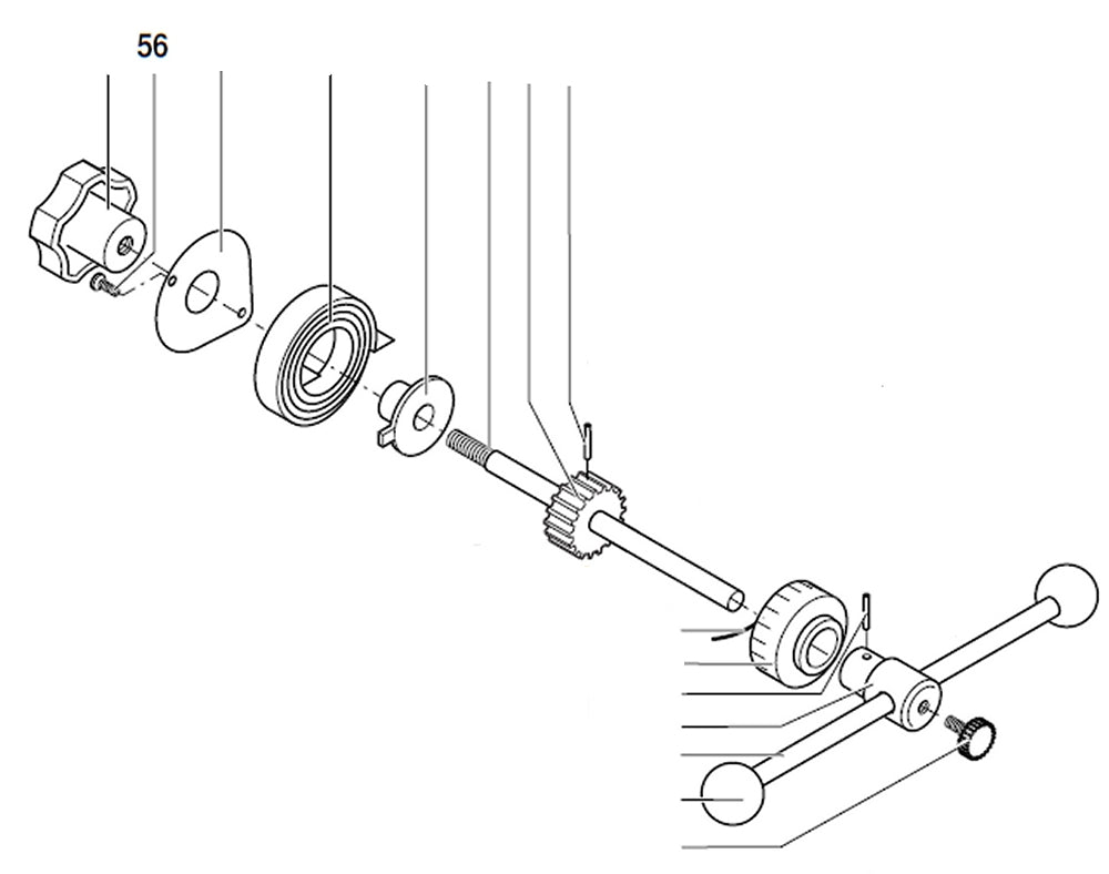 PROXXON 20000-56 Befestigungsschraube für Bohr- und Fräsbank BFB2000