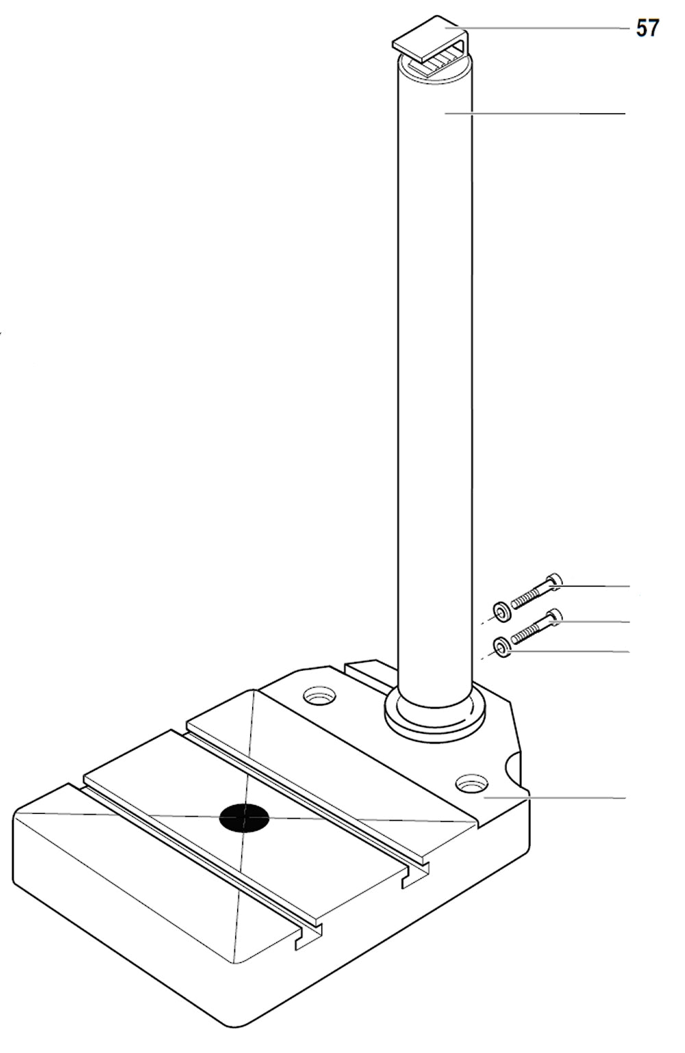 PROXXON 20000-57 Kabelhalter / Kappe für Bohr- und Fräsbank BFB2000