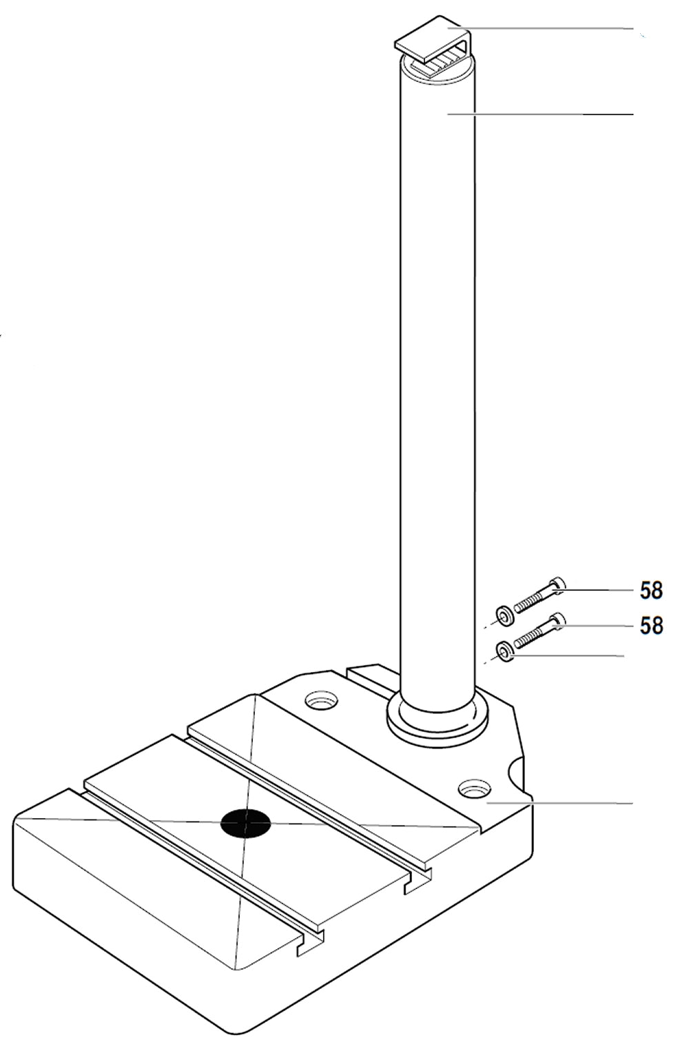 PROXXON 20000-58 Schraube für Bohr- und Fräsbank BFB2000