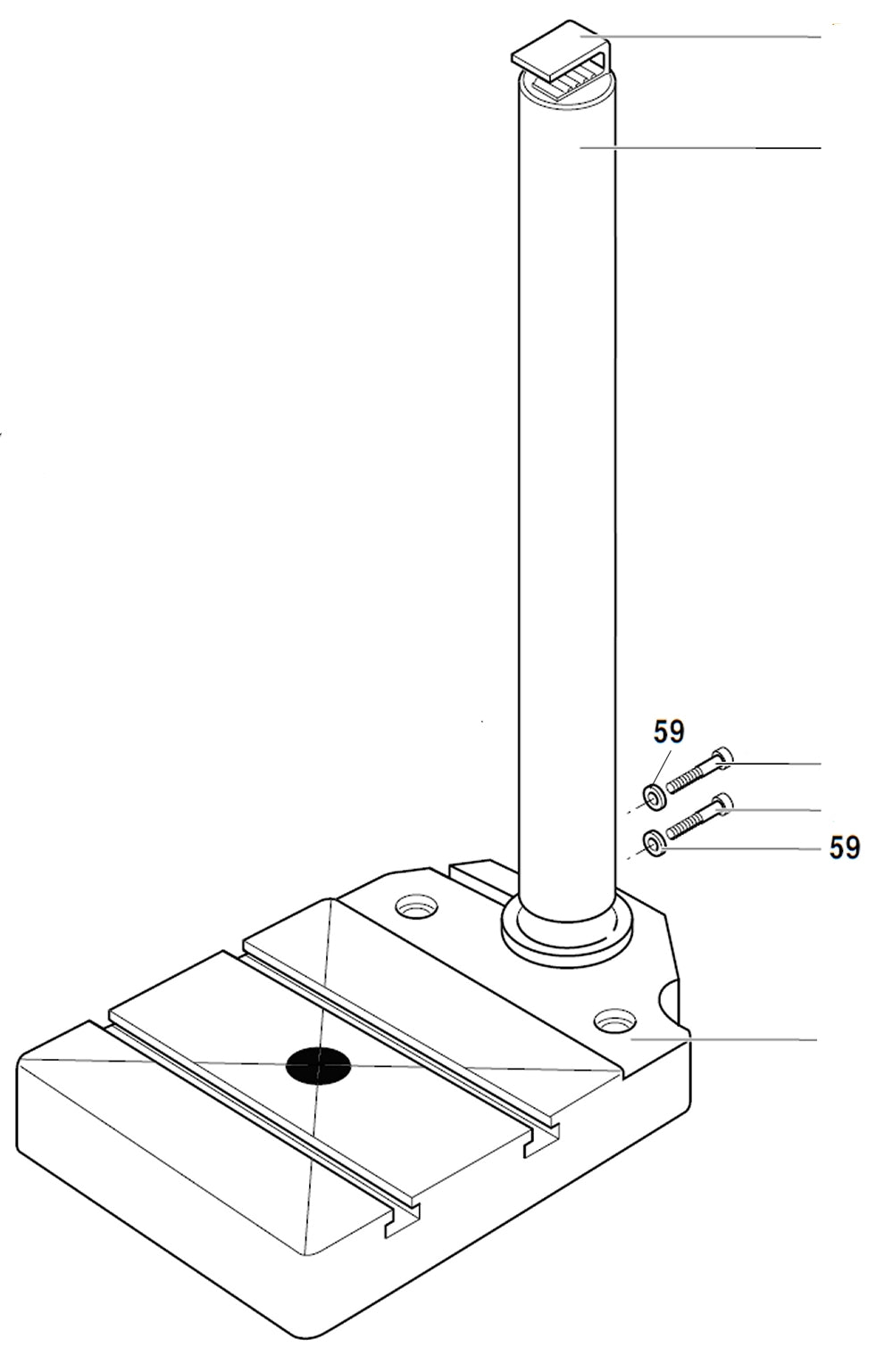 PROXXON 20000-59 Scheibe für Bohr- und Fräsbank BFB2000