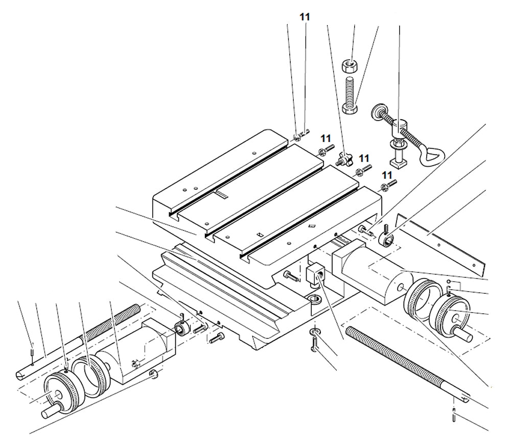 PROXXON 20150-11 Madenschraube M 4 für Kreuztisch KT150