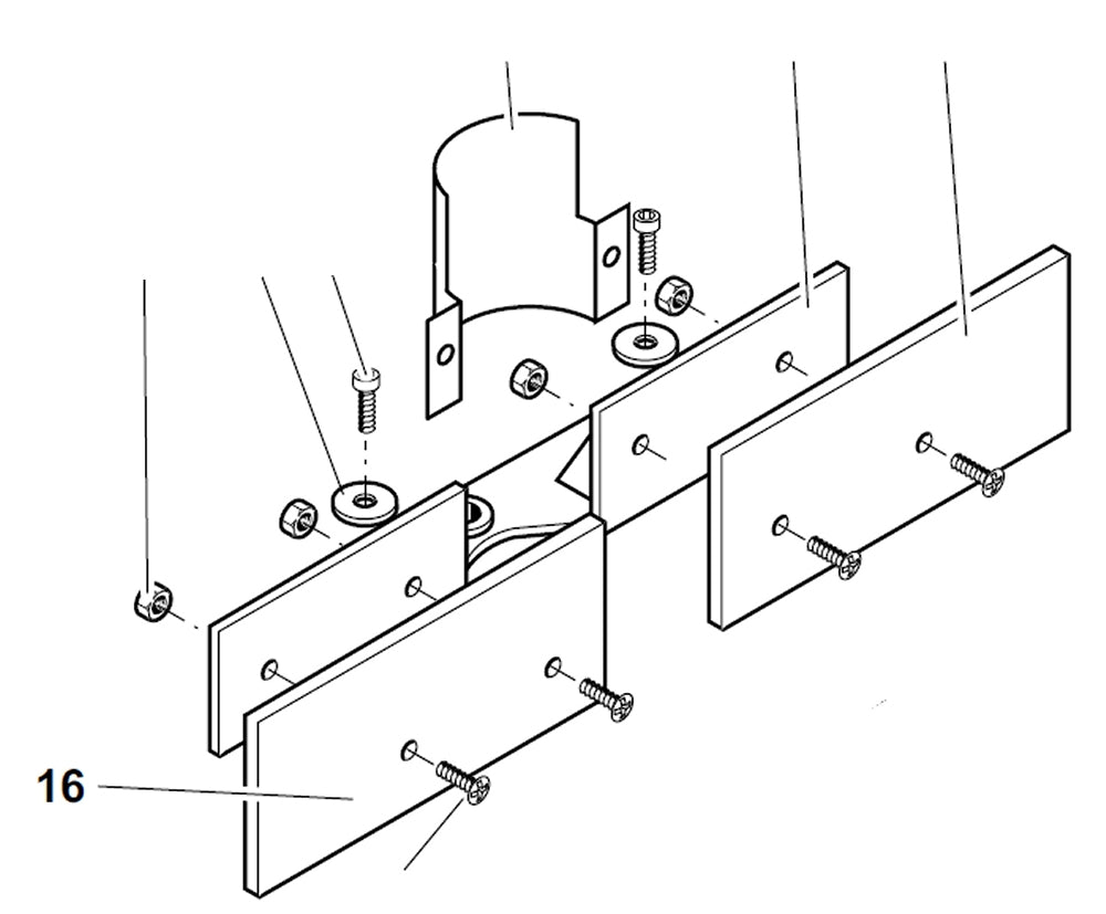 PROXXON 20150-16 Anschlag komplett für Kreuztisch KT150