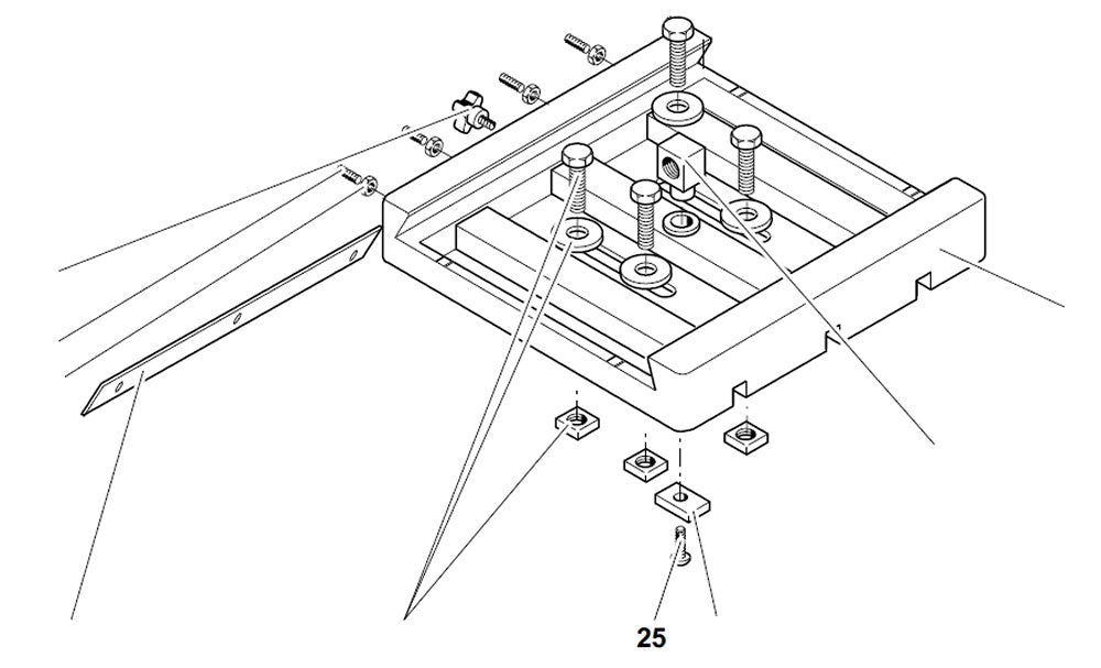 PROXXON 20150-25 Schraube für Kreuztisch KT150