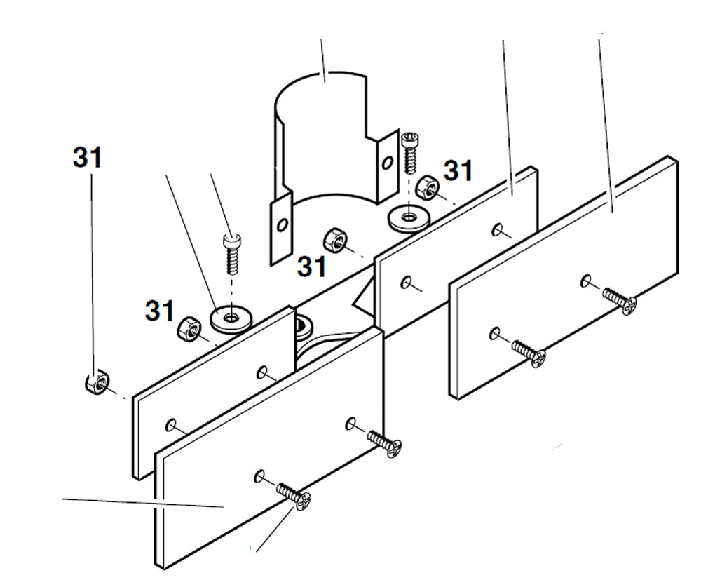 PROXXON 20150-31 Mutter für Kreuztisch KT150