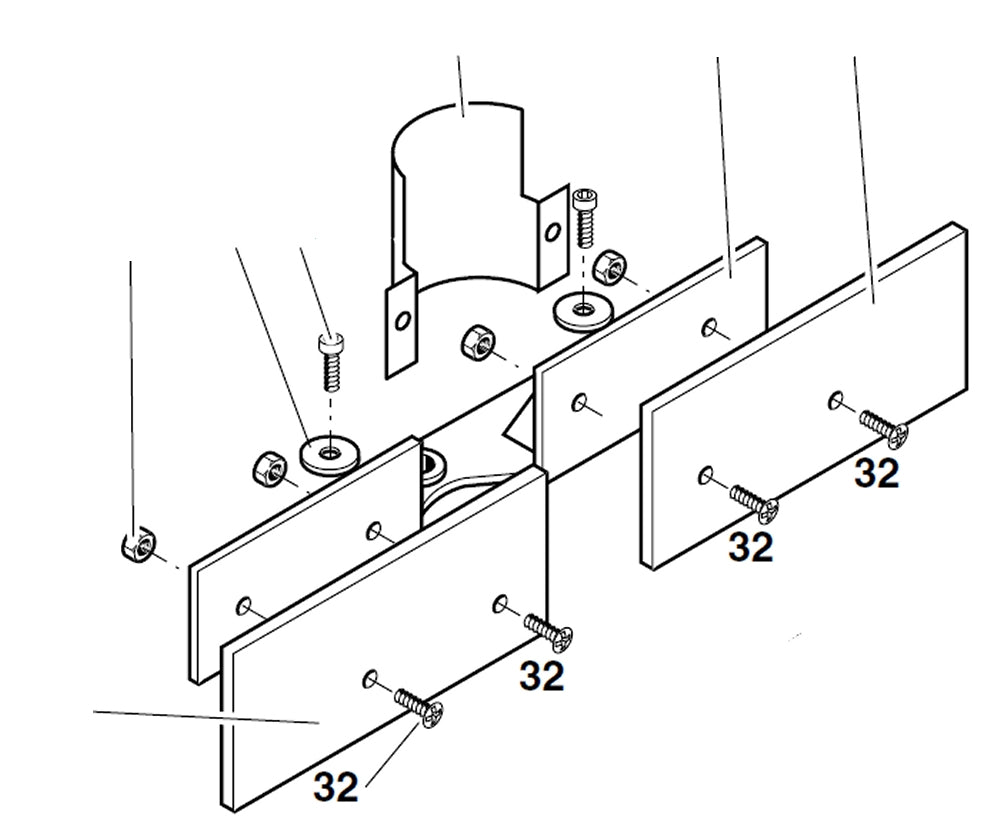 PROXXON 20150-32 Schraube für Kreuztisch KT150