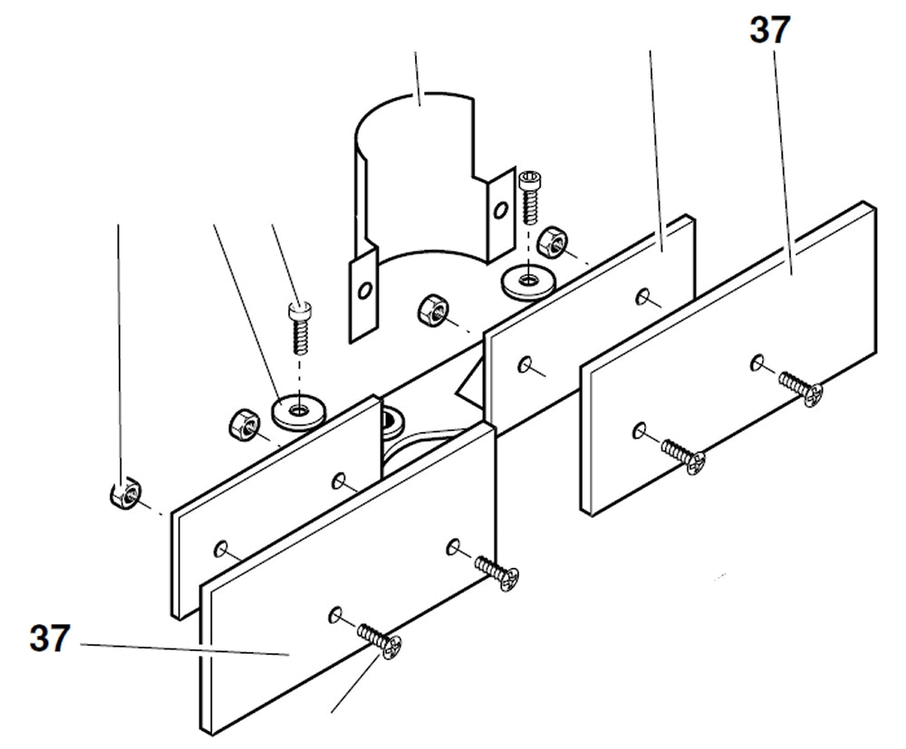 PROXXON 20150-37 Holzstück für Kreuztisch KT150