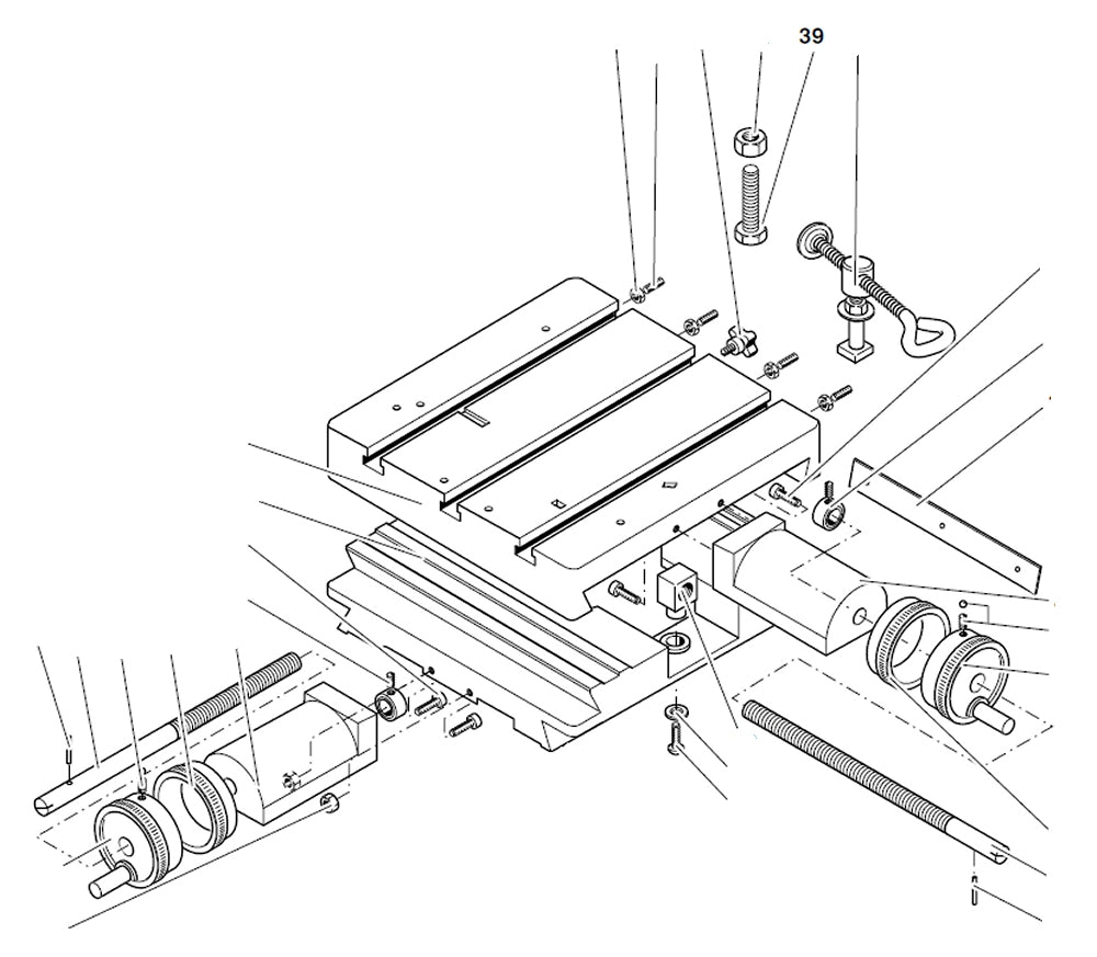 PROXXON 20150-39 Maschinenschraube für Kreuztisch KT150