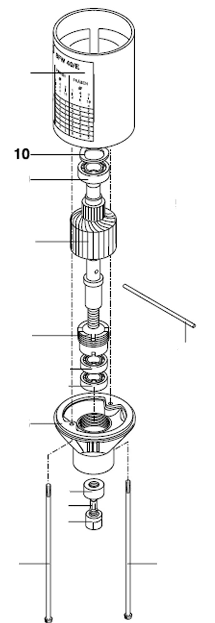 PROXXON 20165-10 Wellscheibe für Bohr- und Fräswerk BFW40/e