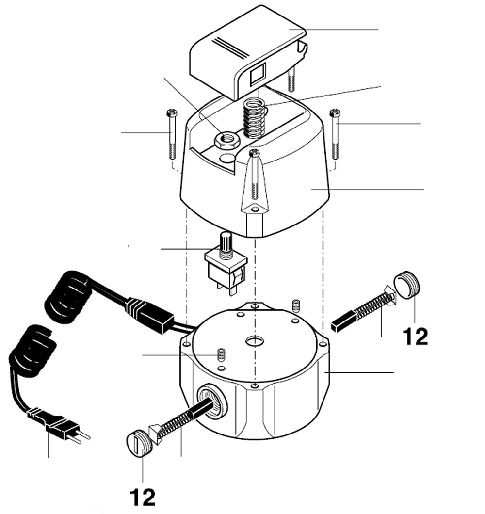 PROXXON 20165-12 Gewindekappe für Bohr- und Fräswerk BFW40/e