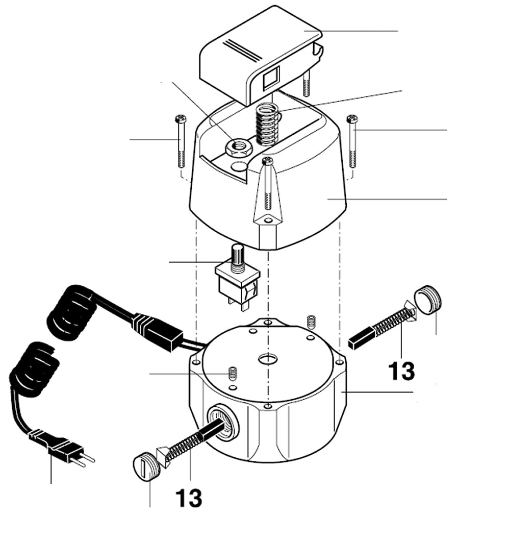 PROXXON 20165-13 Paar Kohle / Kohlebürste für Bohr- und Fräswerk BFW40/e