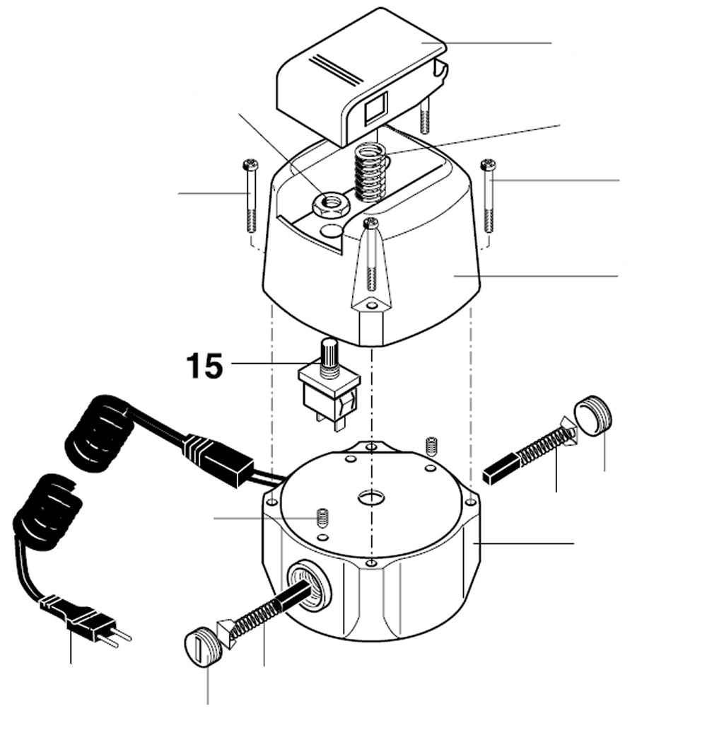 PROXXON 20165-15 Schalter für Bohr- und Fräswerk BFW40/e