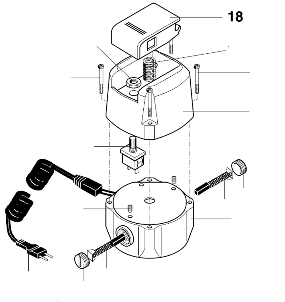 PROXXON 20165-18 Schalterkappe für Bohr- und Fräswerk BFW40/e