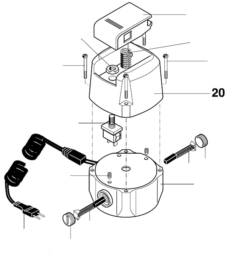 PROXXON 20165-20 Abdeckkappe für Bohr- und Fräswerk BFW40/e