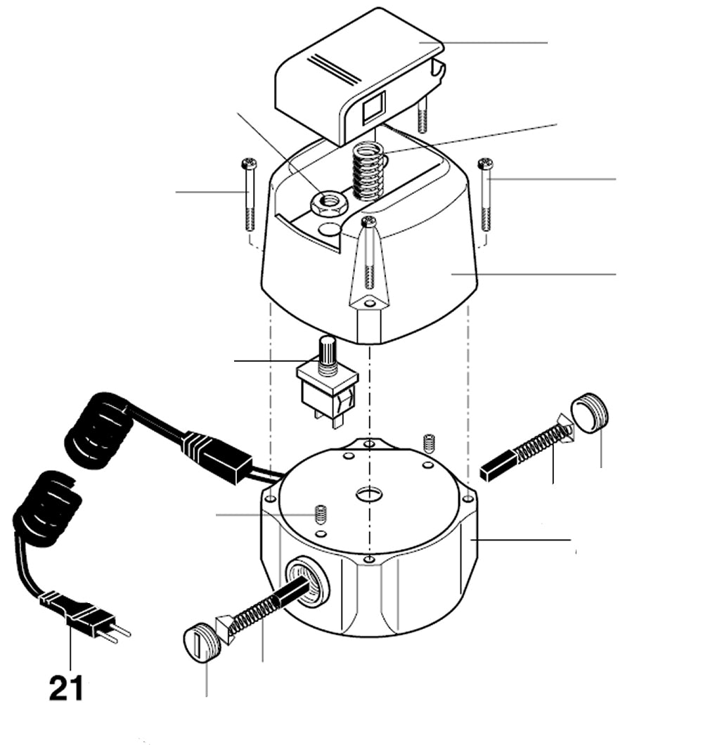 PROXXON 20165-21 Netzleitung / Zuleitung für Bohr- und Fräswerk BFW40/e