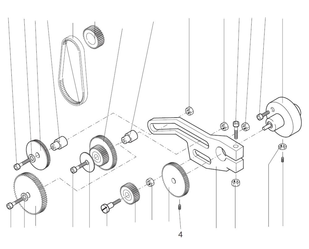 PROXXON 24004-00-04 Gewindestift für Drehmaschine PD 230/E