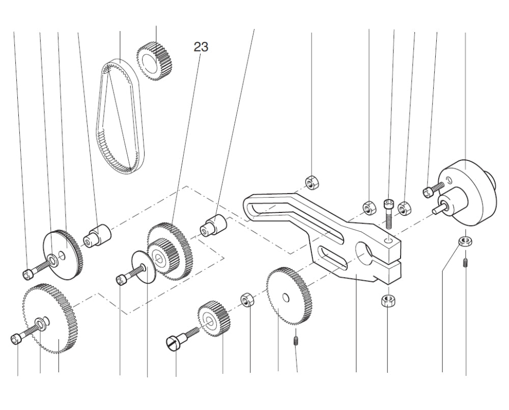 PROXXON 24004-00-23 Zwischenrad Z 15/28 für Drehmaschine PD 230/E
