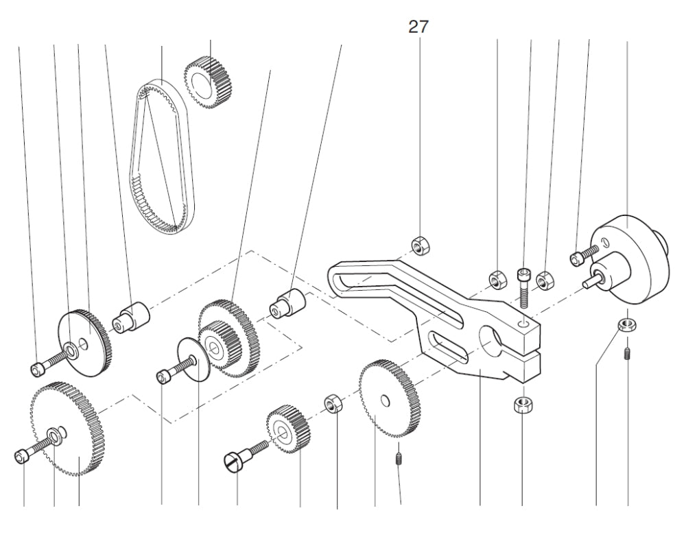 PROXXON 24004-00-27 Mutter für Drehmaschine PD 230/E