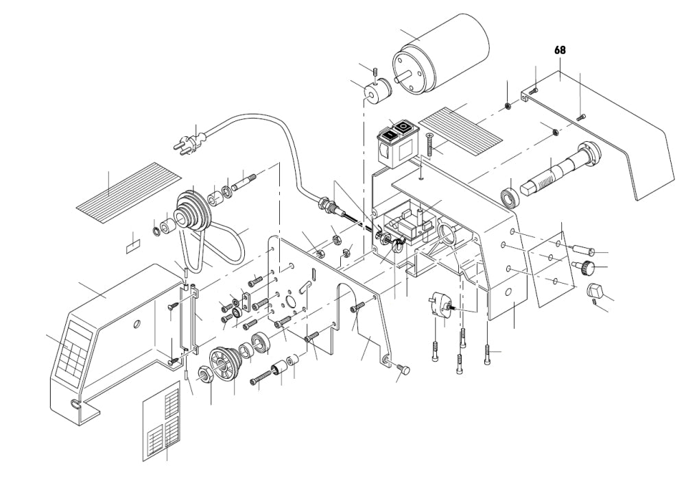 PROXXON 24004-01-68 Futterschutz für Drehmaschine PD 230/E