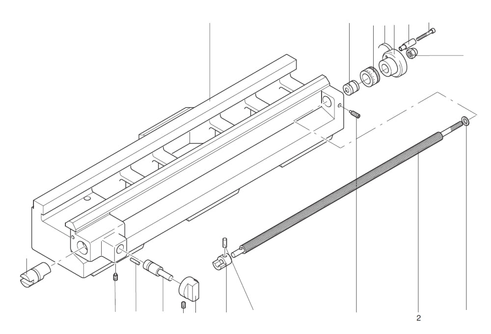 PROXXON 24004-02-02 Leitspindel für Drehmaschine PD 230/E