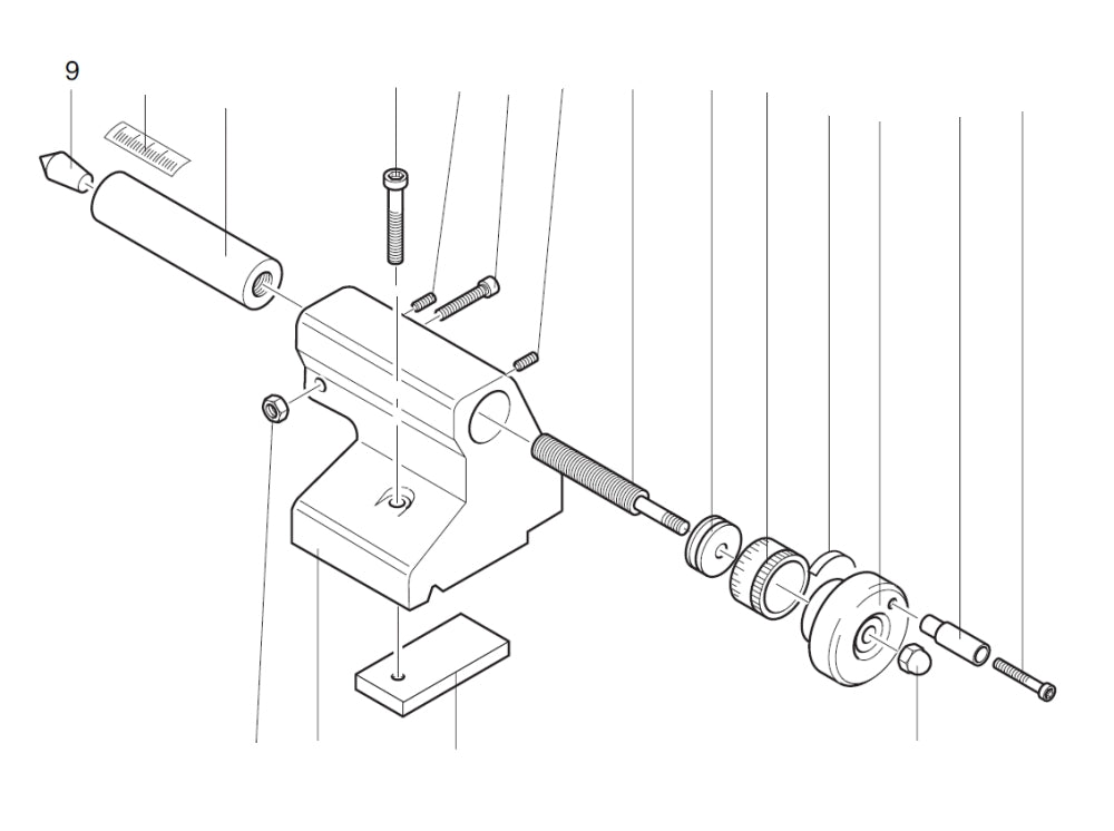 PROXXON 24004-04-09 Mitlaufende Körnerspitze für Drehmaschine PD 230/E