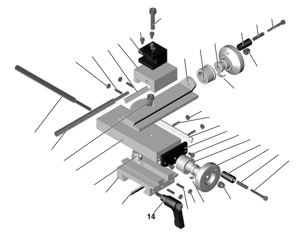 PROXXON 24150-03-14 Klemmhebel für FD 150/E