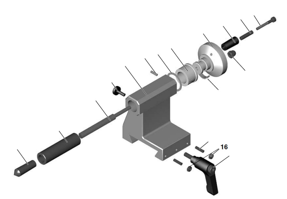 PROXXON 24150-04-16 Mutter für FD 150/E