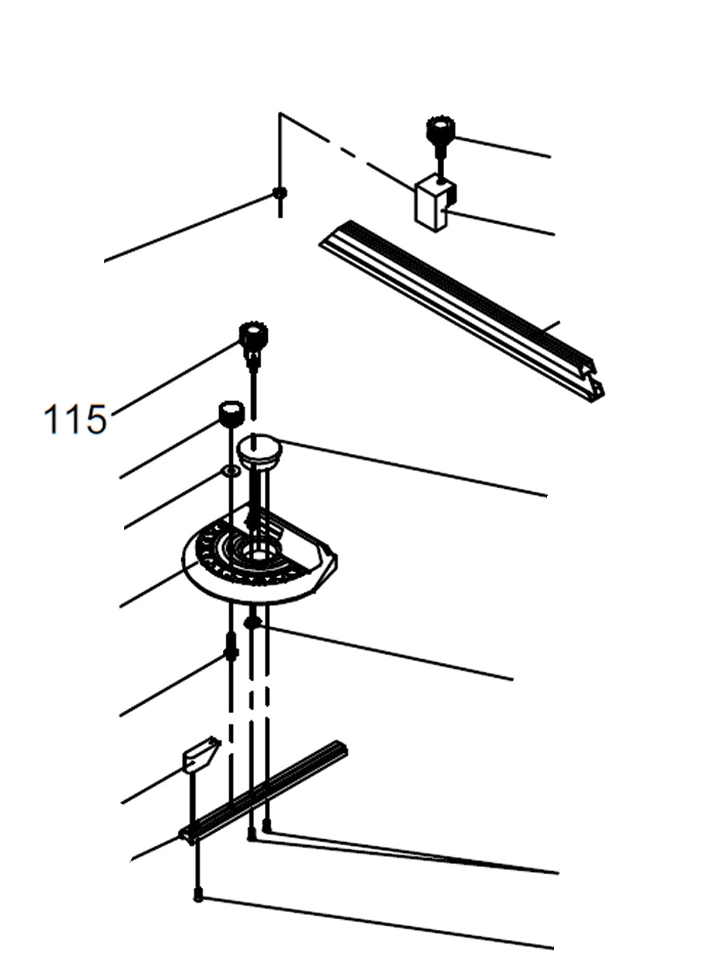 PROXXON 27070-115 Rändelschraube Feinkreissäge FET